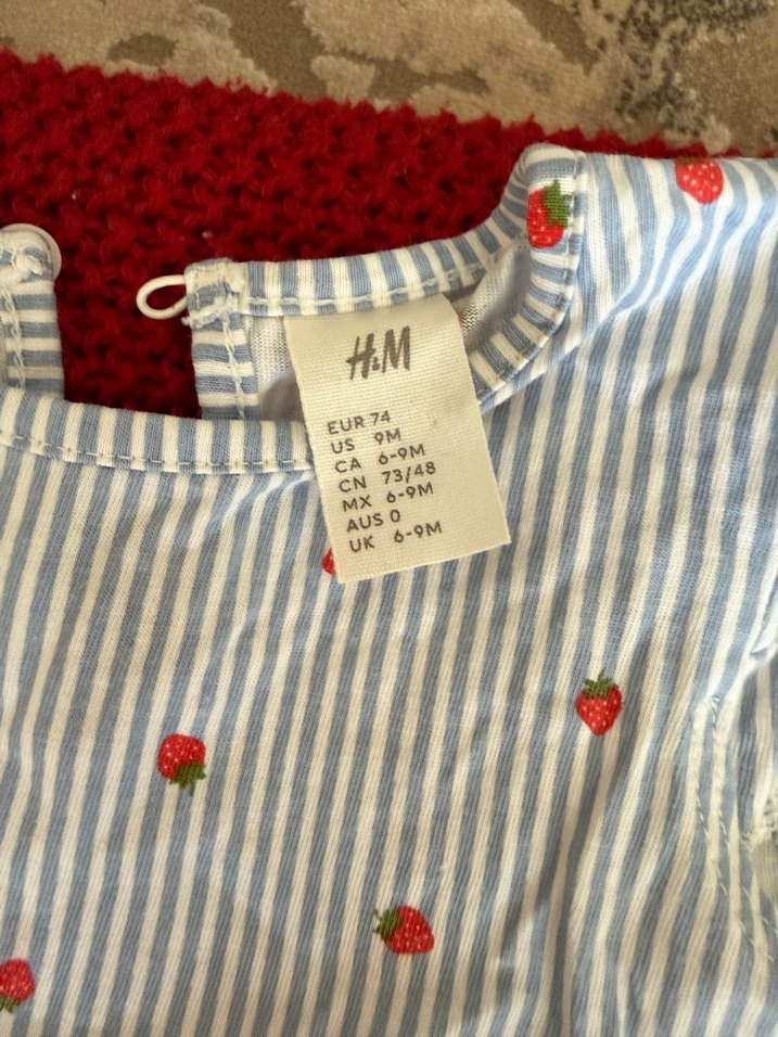 Çizgili Fırfırlı Kız Elbisesi - Görsel 2