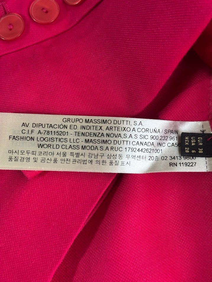 Massimo Dutti Fuşya Keten Blazer Ceket — görsel 10/14