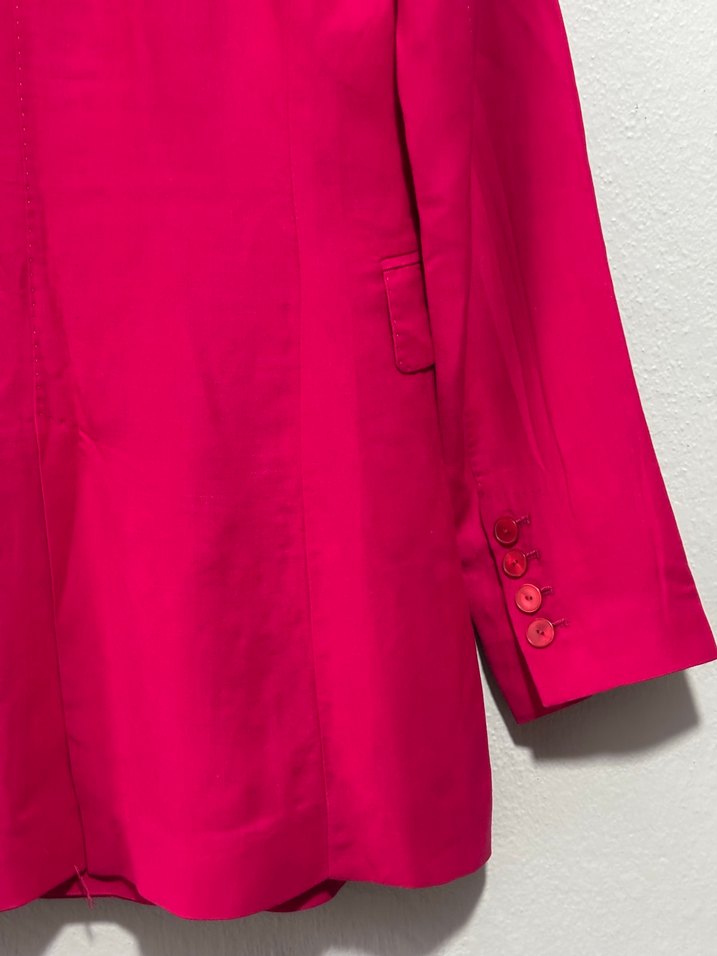 Massimo Dutti Fuşya Keten Blazer Ceket — görsel 6/14