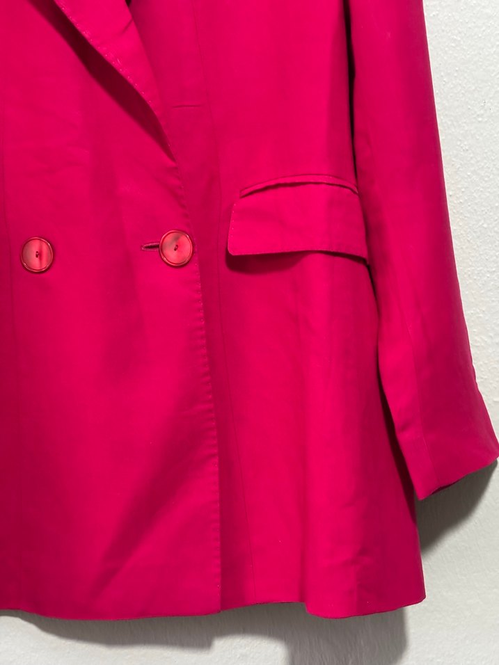 Massimo Dutti Fuşya Keten Blazer Ceket — görsel 5/14