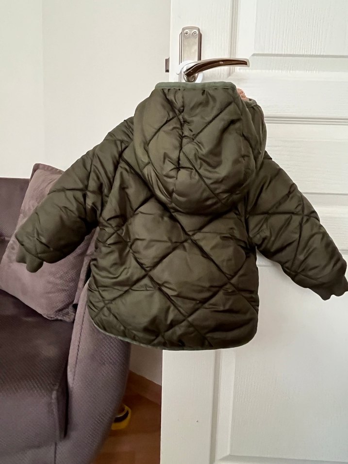 Kapüşonlu Erkek çocuk Mont - Görsel 3