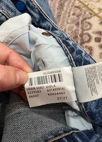 Geniş Kesim Mavi Kot Pantolon - Görsel 3