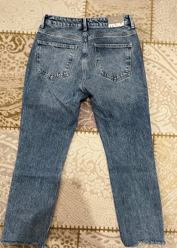 Geniş Kesim Mavi Kot Pantolon - Görsel 4