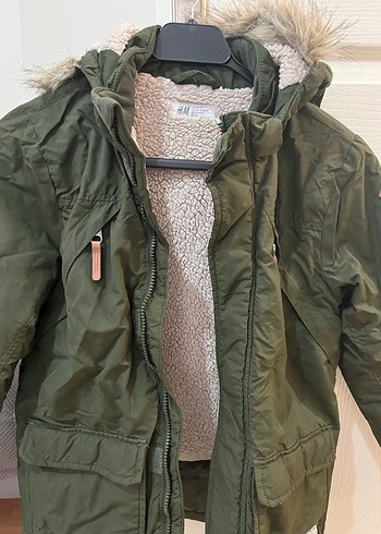 Erkek Çocuk Gri Kürklü Street Wear Mont - Görsel 3