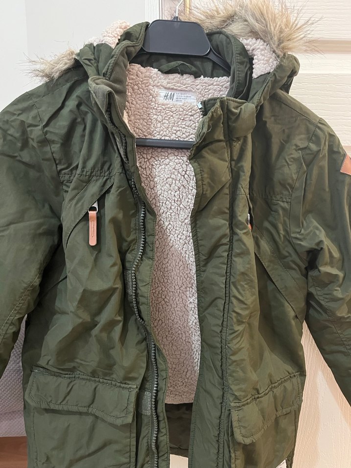 Erkek Çocuk Gri Kürklü Street Wear Mont - Görsel 3