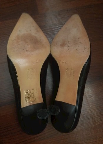 Klasik Siyah Tokalı Stiletto - Görsel 3