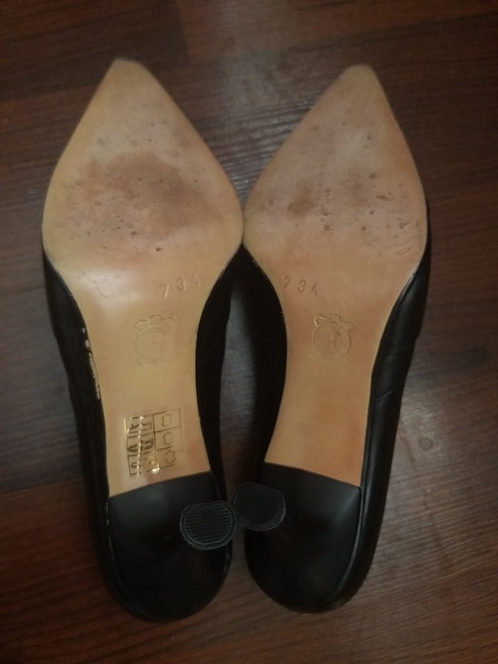 Klasik Siyah Tokalı Stiletto - Görsel 3