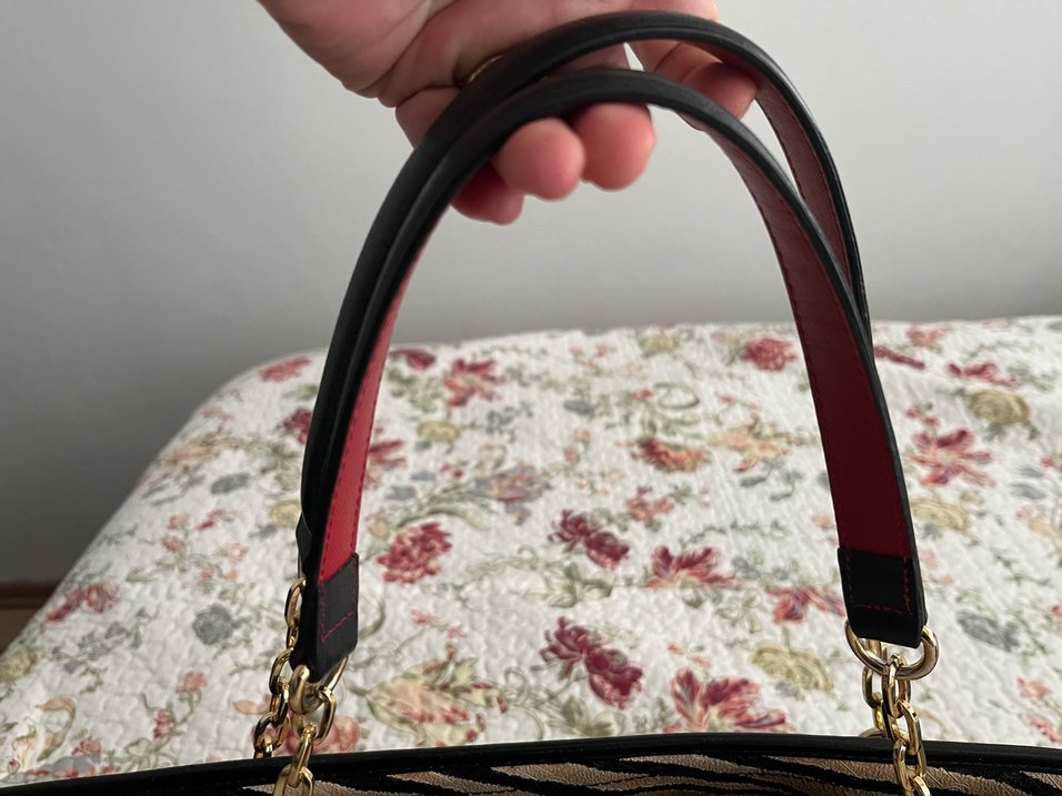 Vakko Kahverengi Zebra Desenli Kadın Çanta - Görsel 3