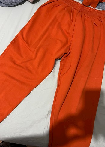 Kadın Yeşil-Turuncu Fermuarlı eşofman takımı - Görsel 3