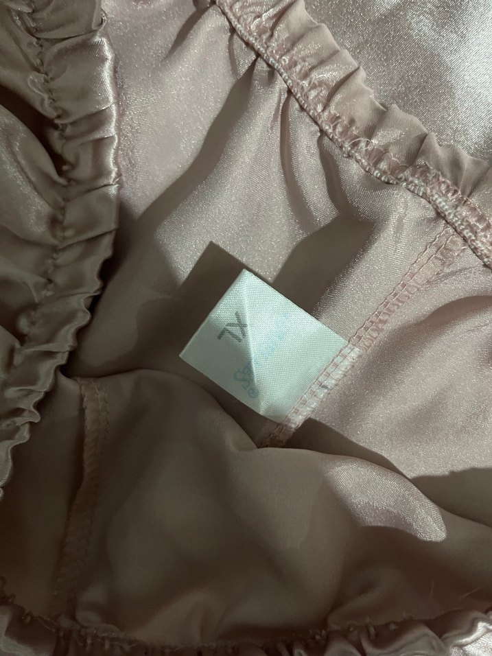 İşlemeli Beyaz Mini Saten Kadın Pijama Takımı - Görsel 4