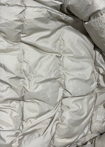 Unisex Beyaz Peluş çift taraflı mont - Görsel 3