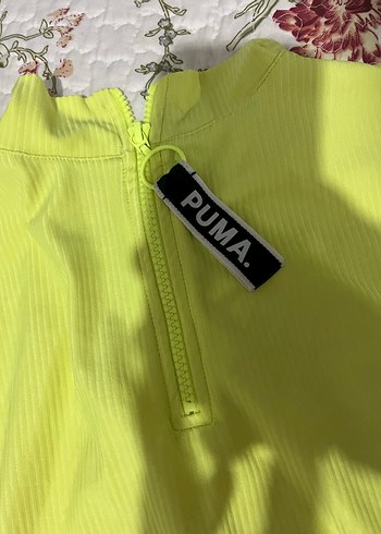 PUMA Sarı Yüksek Yakalı Kadın Spor Atlet - Görsel 5