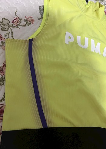 PUMA Sarı Yüksek Yakalı Kadın Spor Atlet - Görsel 2