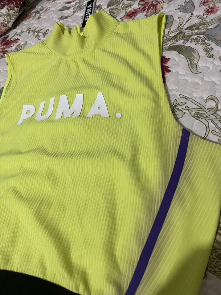PUMA Sarı Yüksek Yakalı Kadın Spor Atlet - Görsel 3