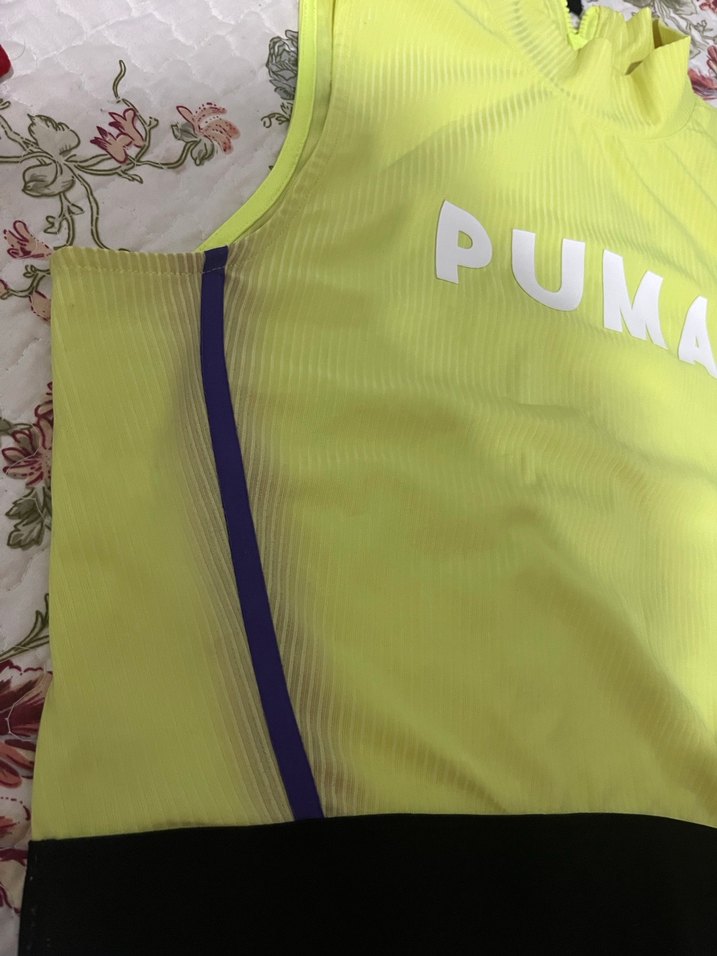 PUMA Sarı Yüksek Yakalı Kadın Spor Atlet - Görsel 2