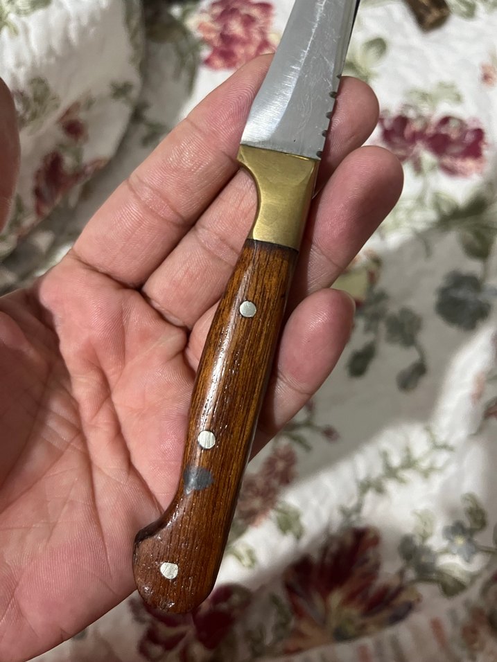 Kahverengi Ahşap Saplı Bıçak - Görsel 3