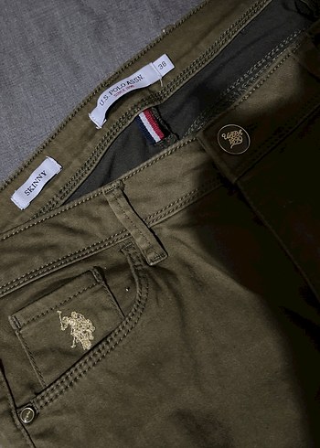 Düğmeli Keten Erkek Pantolon - Görsel 4