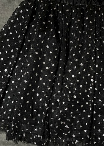 Kız Çocuk Siyah Puantiyeli Fırfırlı Etek - Görsel 2