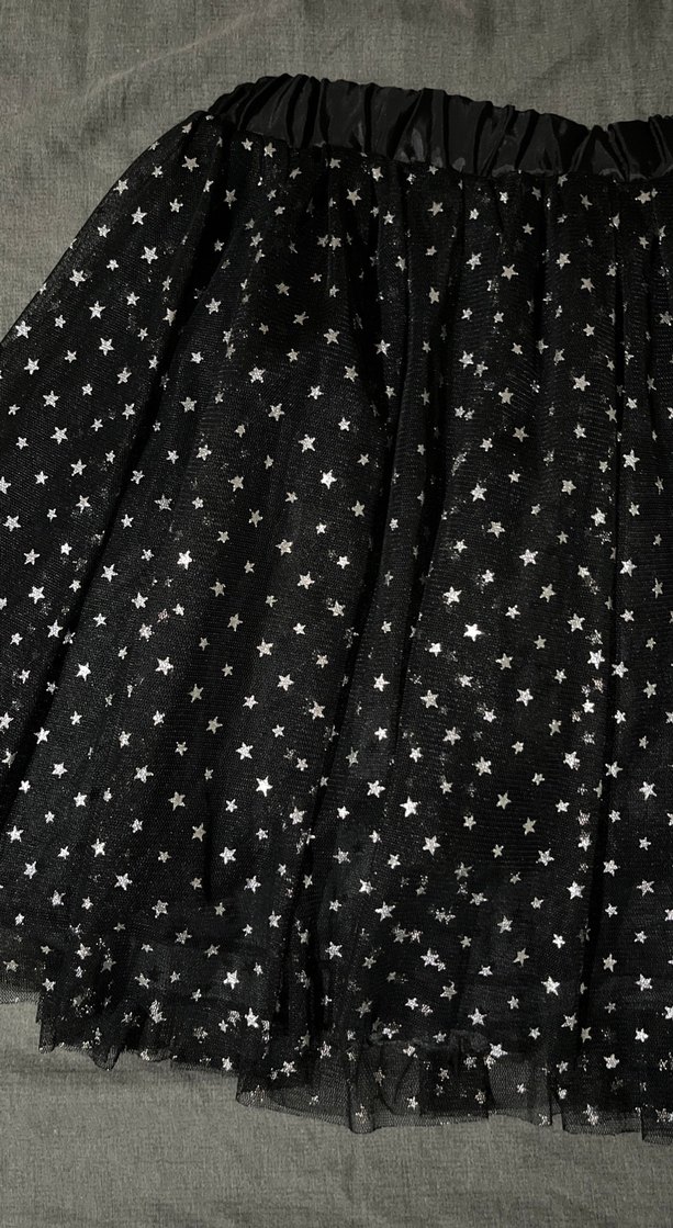Kız Çocuk Siyah Puantiyeli Fırfırlı Etek - Görsel 2