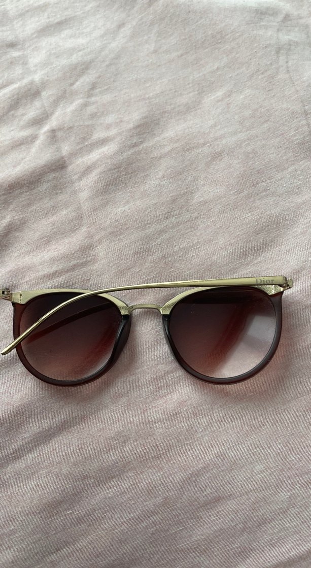 Kahverengi Şeffaf Kadın Güneş Gözlüğü - Görsel 3