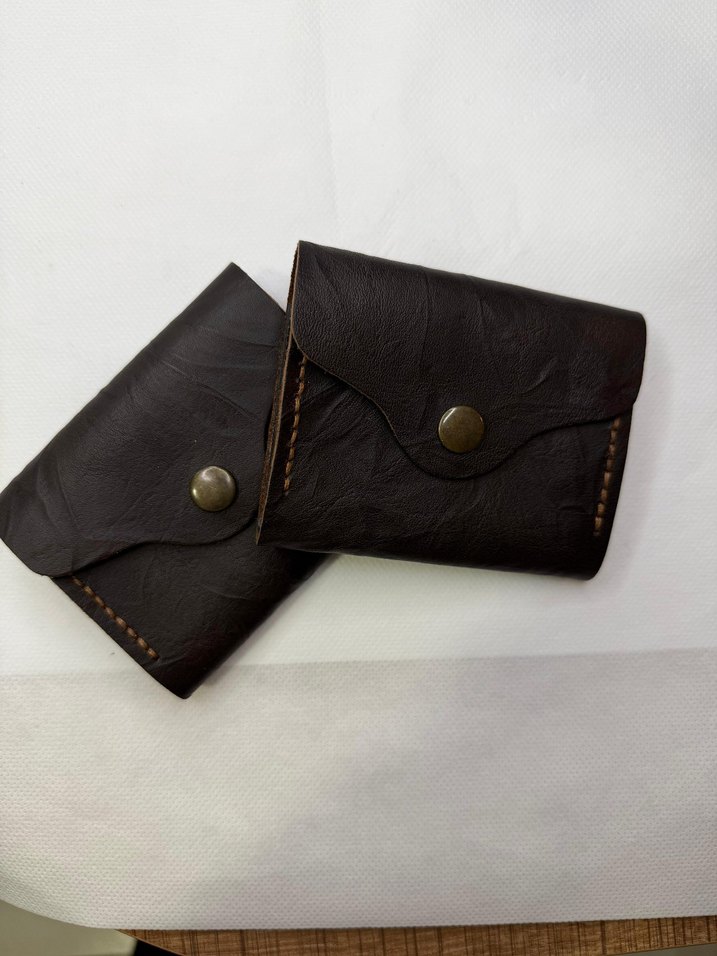 Koyu Kahverengi Yılan Desenli Erkek Cüzdan - Görsel 2