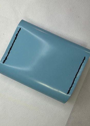 Pastel Mavi Minimalist Erkek Cüzdanı - Görsel 2