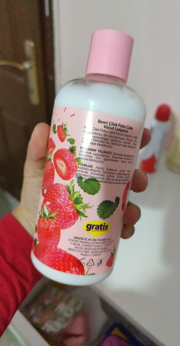 Benri Çilek Aromalı Vücut Losyonu - Görsel 3