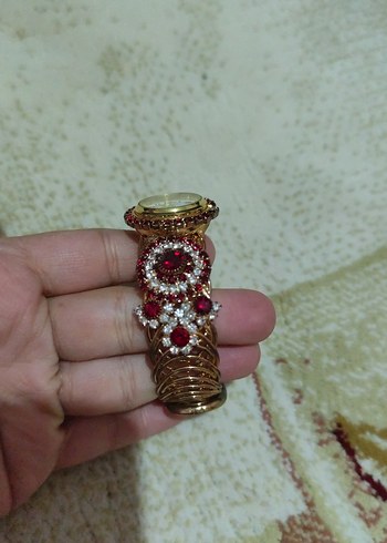 Bordo Boncuklu Kadın Kol Saati - Görsel 3