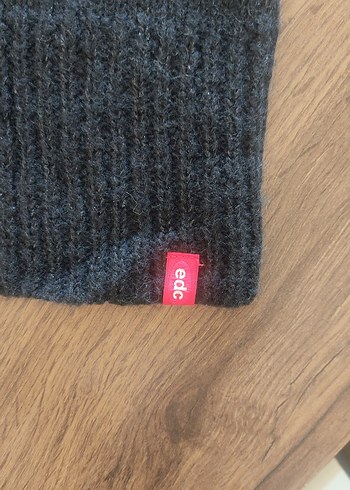 Bohem siyah, V Yaka triko Elbise - Görsel 6