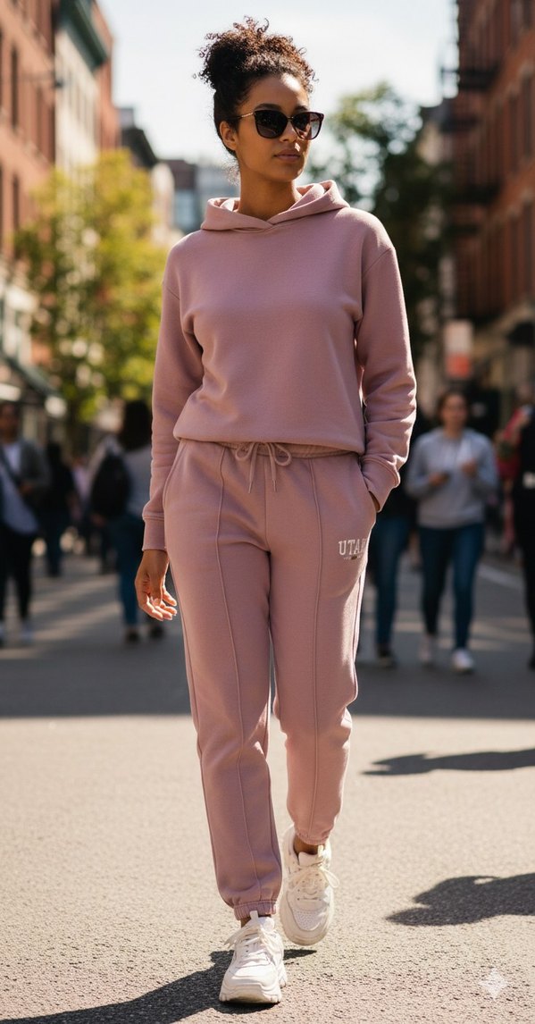 Utah Logolu Gül Kurusu Eşofman Altı - Görsel 2