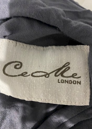 Kadın Gri Keten Drapeli Uzun Tulum - Görsel 3