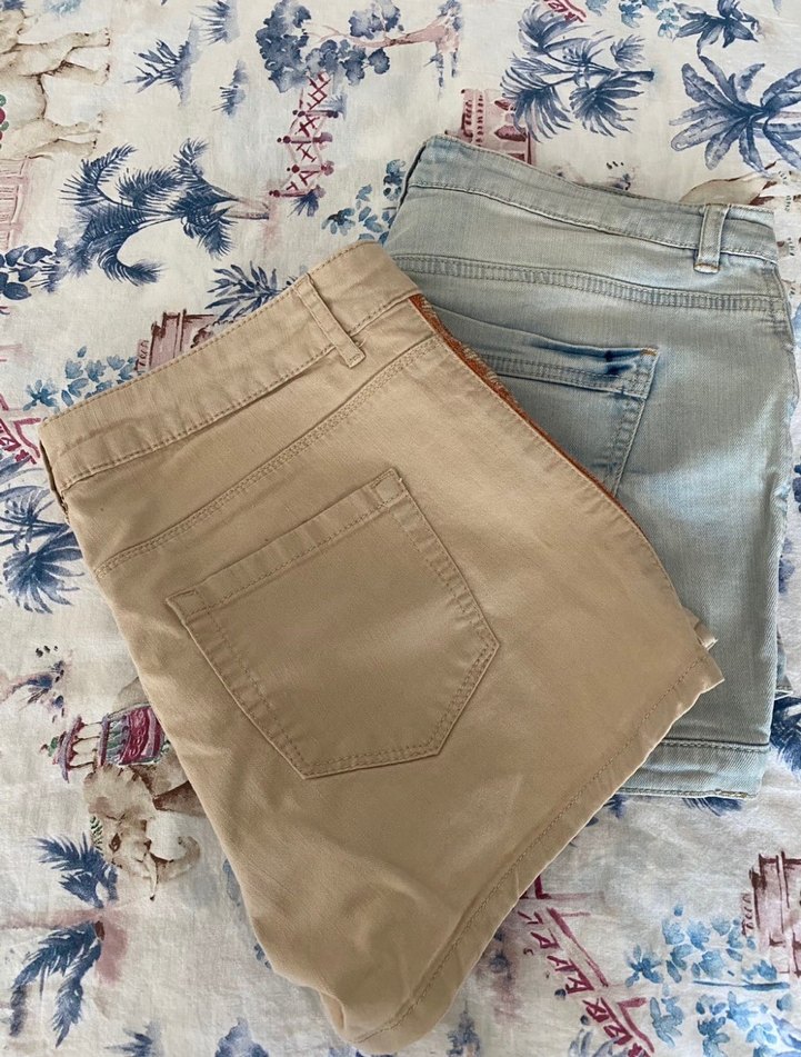 Bohem Tarzı Düğmeli Kısa Kot Şort - Görsel 2