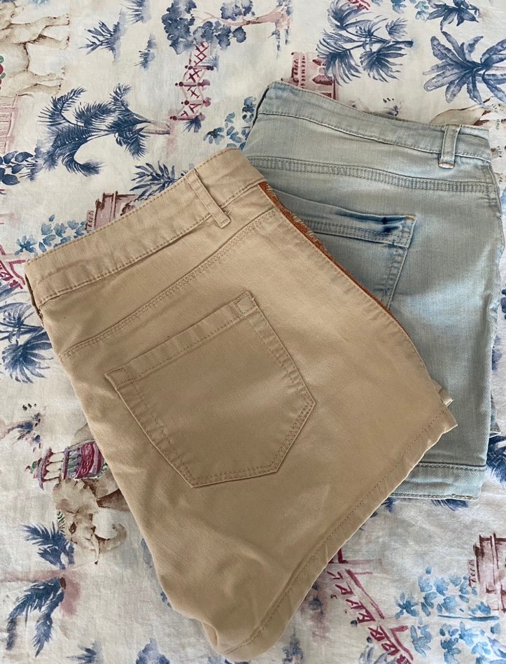 Bohem Tarzı Düğmeli Kısa Kot Şort - Görsel 4