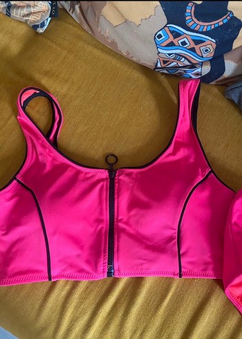 Fermuarlı Pembe Mini Bikini - Görsel 2