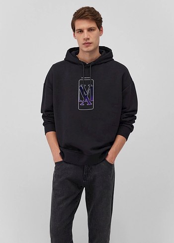 Mavi Logo Baskılı Siyah Sweatshirt - Görsel 2