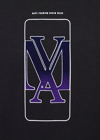 Mavi Logo Baskılı Siyah Sweatshirt - Görsel 3