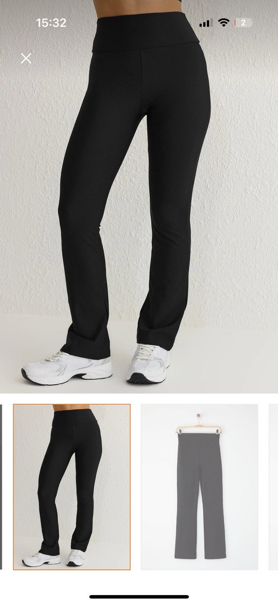 Siyah Spor Tarz tayt - Görsel 3