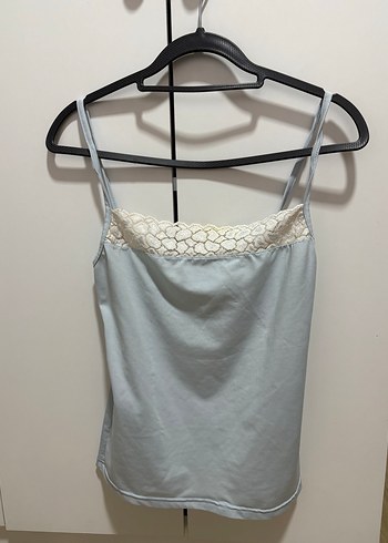 Dantel Detaylı İnce Askılı Kadın Atlet - Görsel 3