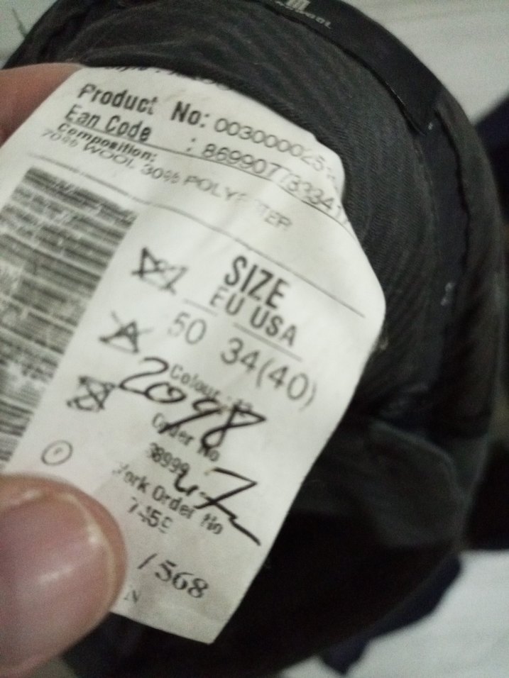 Sarar Kumaş Pantolon 50 Beden 103 cm Boy - Görsel 4