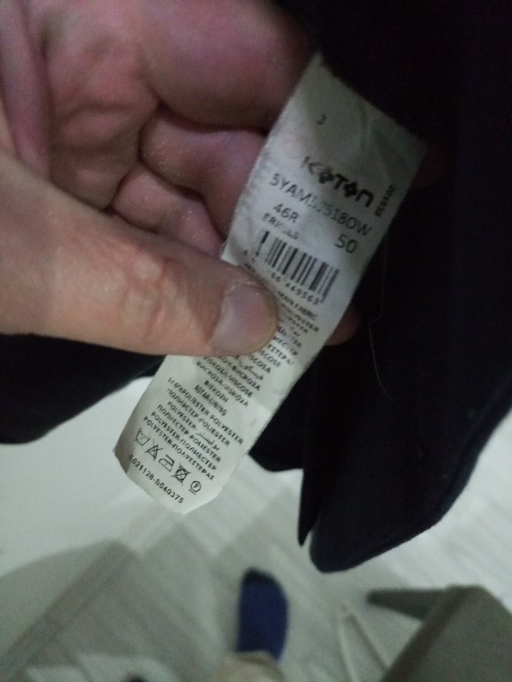Koton Tek Ceket 50 Beden, 65 Kol, 71 Boy - Görsel 5