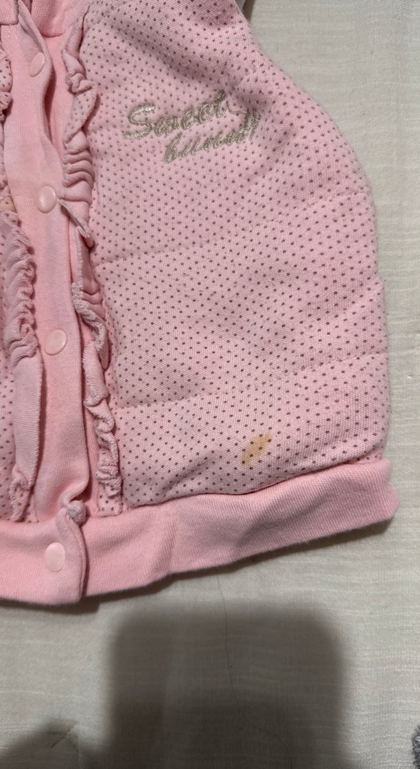 Kız Çocuk Kapüşonlu Triko Yelek - Görsel 2