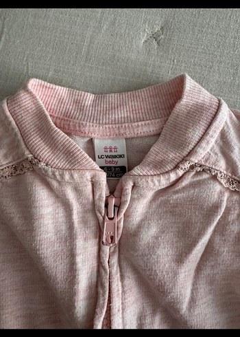 Kız çocuk pembe yelek - Görsel 2