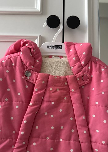 Puantiyeli Pembe Bebek Tulumu - Görsel 2