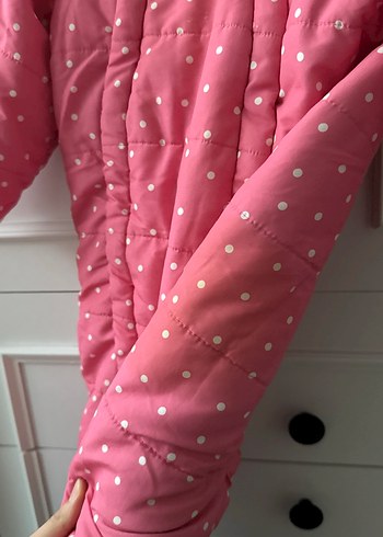 Puantiyeli Pembe Bebek Tulumu - Görsel 3