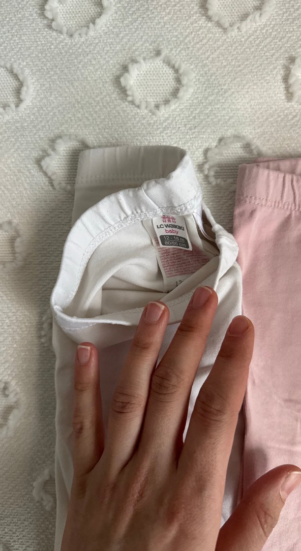 Kız Çocuk Pamuklu Basic Tayt Seti - Görsel 3