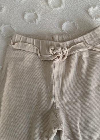 Bej Keten Rahat Kesim Kız Taytı - Görsel 2