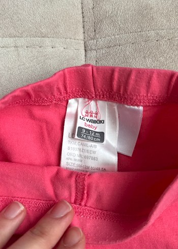 Kız Çocuk Pembe Tayt Elastik Bel - Görsel 2