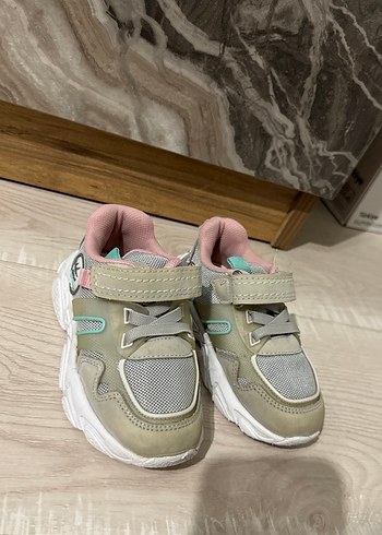 Kız Çocuk Gri Yılan Desenli Sneaker - Görsel 2