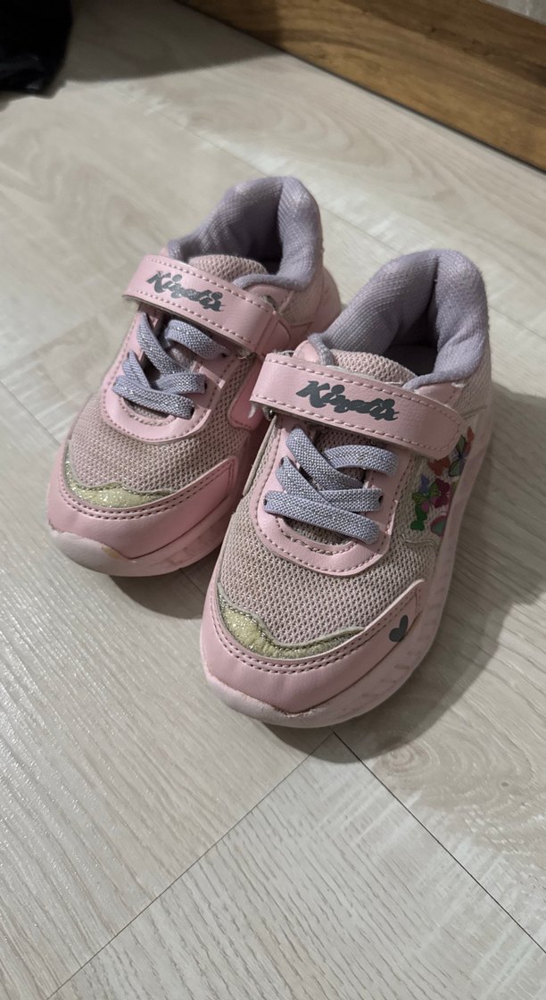 Kız Çocuk Pembe Yılan Desenli Spor Ayakkabı - Görsel 3