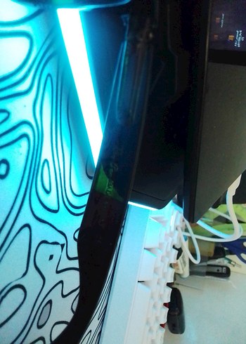 Kadın Şeffaf Mavi Punk Tarzı Gözlük - Görsel 3